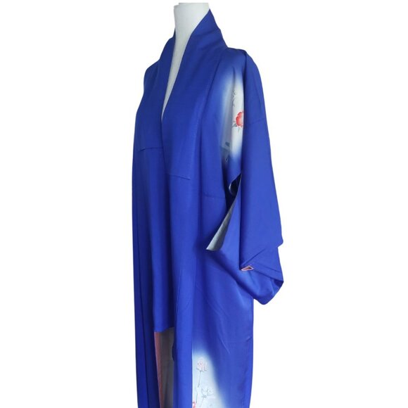 Vibrant Blue Women's Kimono - Picture 6 of 6
